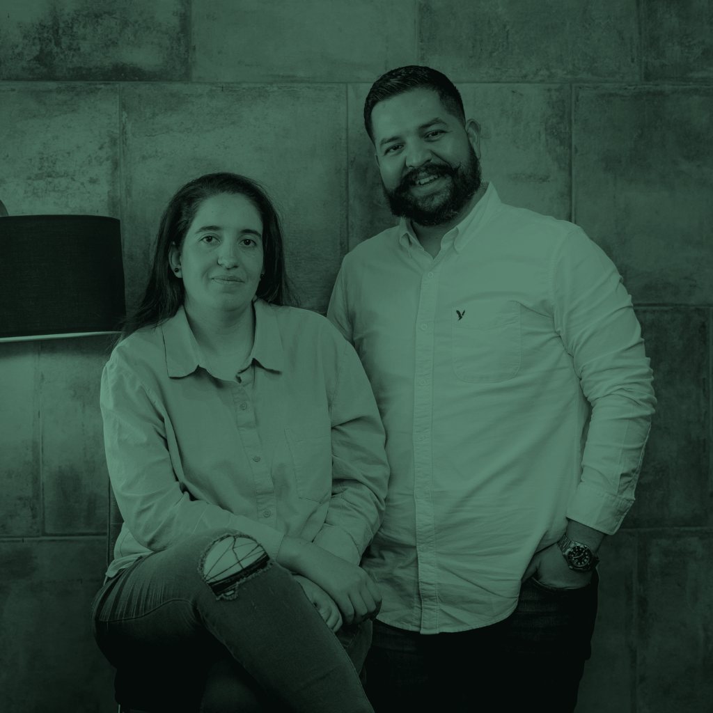 Manuela Andrade y Juan Carlos Crespo, fundadores de Olivox Studio